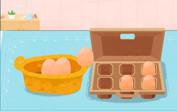 Tận dụng hộp đựng trứng