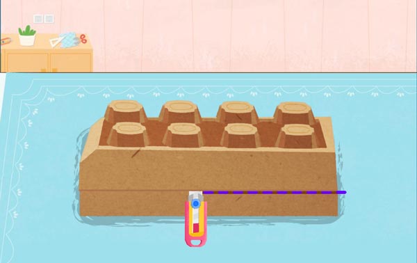 Dùng cao để cắt hộp