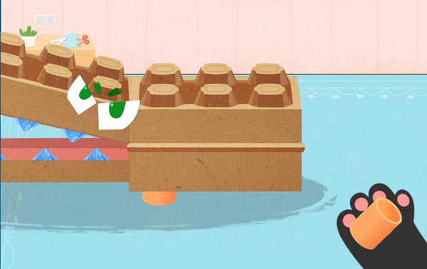 Cuộn giấy để làm chân