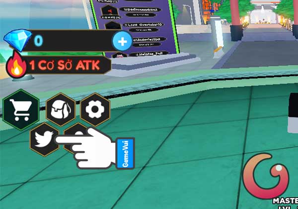 Nhấn vào biểu tượng Twitter