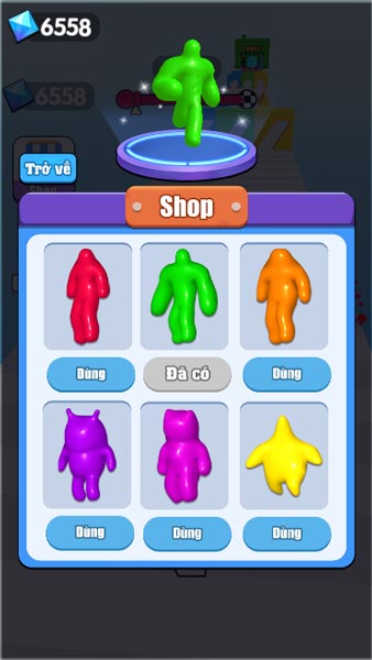 Có nhiều mẫu Skin cho nhân vật Slime