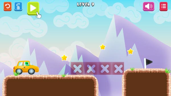 Làm thế nào để giúp chiếc xe ô tô đi sang bờ bên kia?