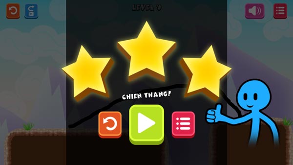 Thu thập tối đa 3 ngôi sao với mỗi cấp độ