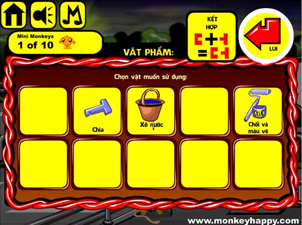 Các vật thu thập được