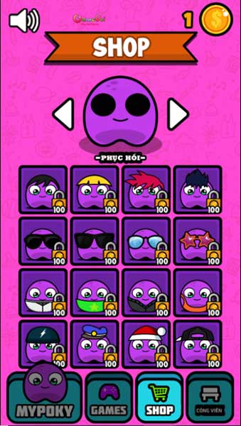 Mua skin mới cho Poky