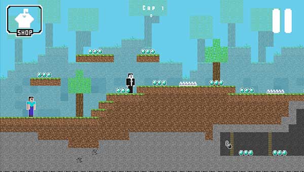 Điều khiển nhân vật vượt qua cạm bẫy