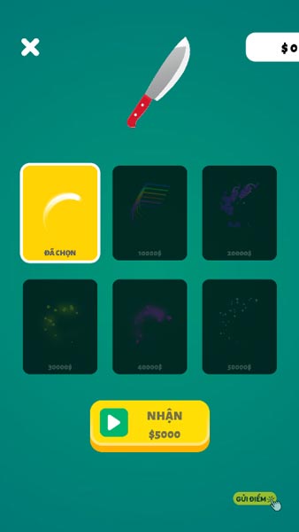 Hiệu ứng khi chém dao