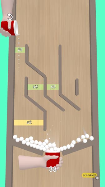 Tận dụng các ô số có thể nhân nhiều lần số quả bóng