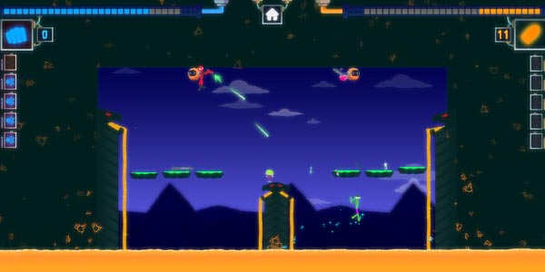 Bắn từ xa để hạ gục đối thủ, nhớ để ý đến lượng đạn ở phía góc trên bên phải màn hình