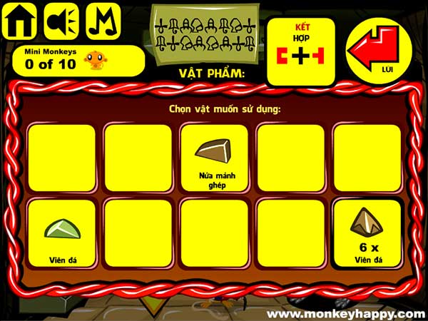 Các vật đã thu được