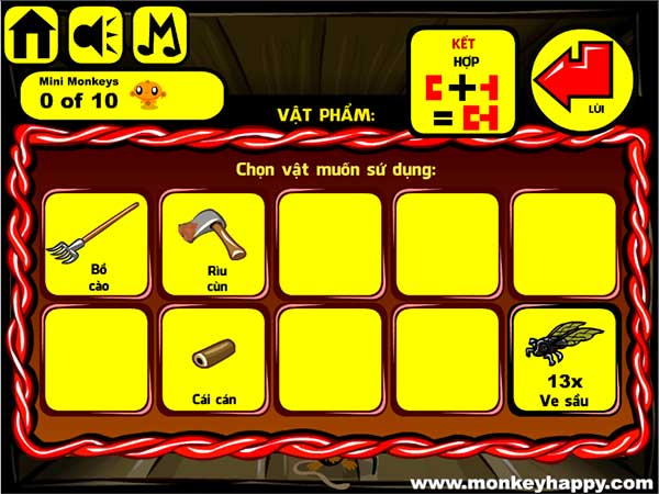 Các vật đã thu được