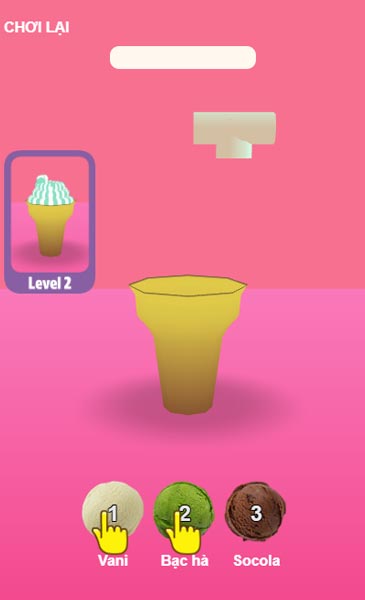 Chơi game Tự làm kem ốc quế - GameVui