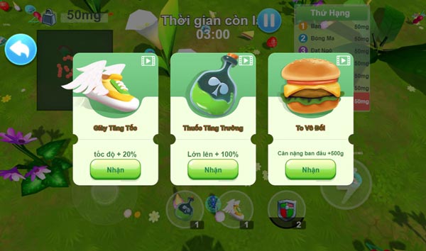 Buff sức mạnh ở đầu giai đoạn mỗi trận chiến