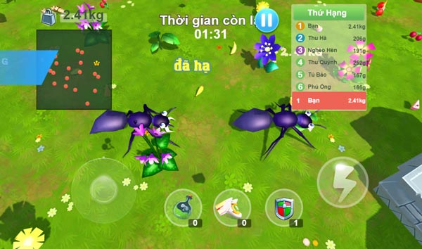 Sử dụng khả năng phân chia cơ thể để bắt mồi từ xa