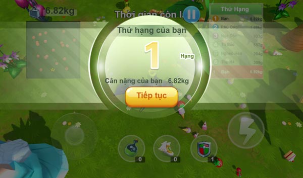 Đạt vị trí Top 1 mỗi trận đấu
