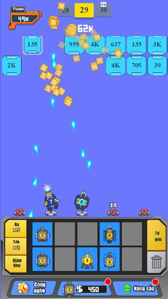 Mua và kết hợp thật nhiều pháo để tăng sức mạnh