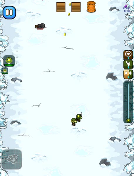 Điều khiển vị tướng di chuyển thu thập vàng, XP và giải cứu lính đồng minh