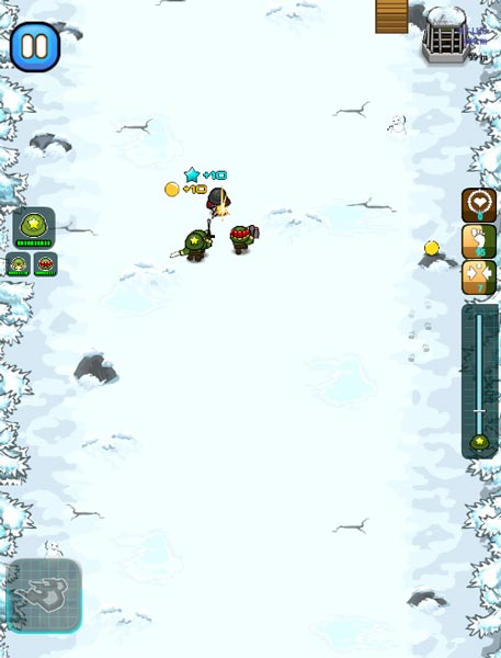 Di chuyển lại gần lính địch để đánh cận chiến