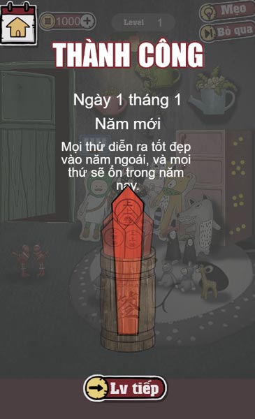 Hoàn thành cấp độ