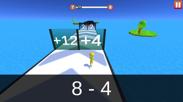 Phép Toán sẽ hiện ở phía dưới màn hình