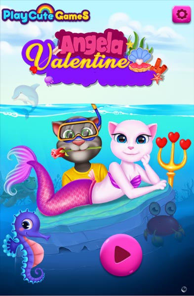 Chơi game Valentine của Angela - GameVui