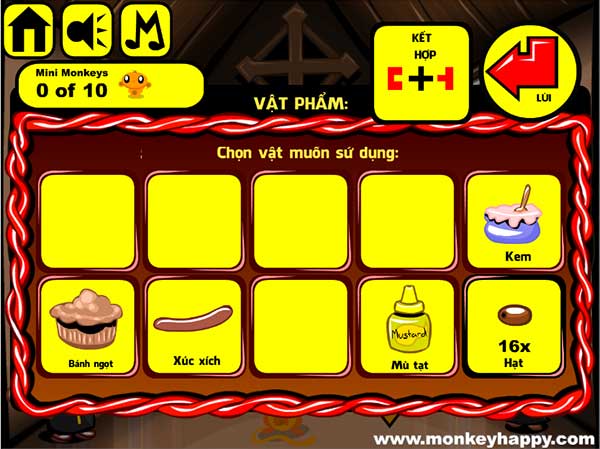 Các vật đã thu được