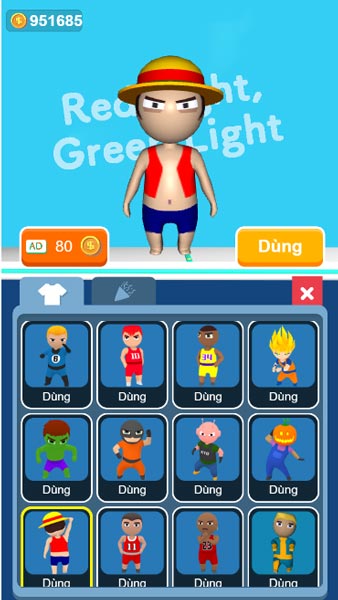 Kho Skin nhân vật phong phú