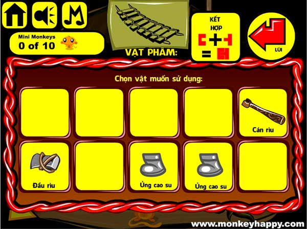 Các vật đã thu được