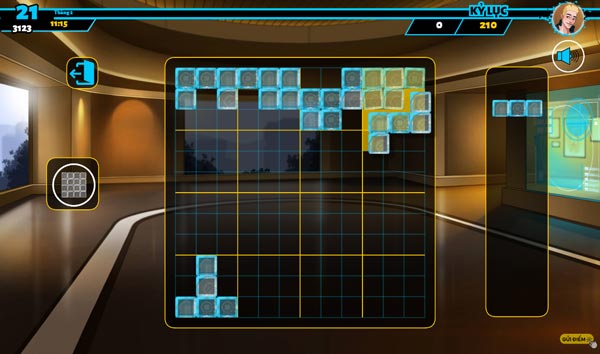 Xếp đầy vào 9 ô nhỏ người chơi cũng có thể ghi điểm