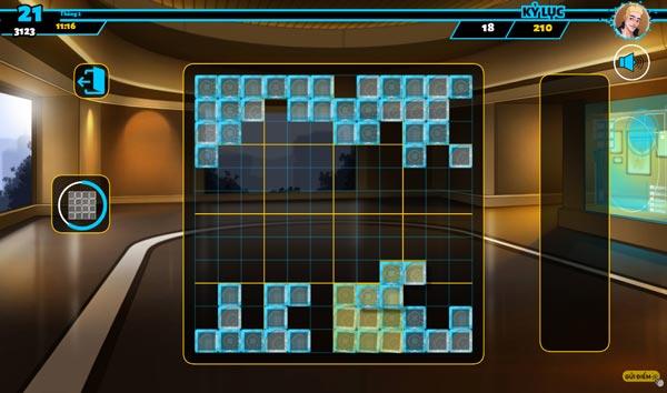 Hoặc xếp đầy ô theo chiều ngang dọc