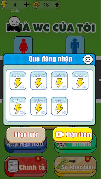 Quà phần thưởng đăng nhập