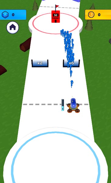 Đưa những đám đông người que qua cánh cổng phù hợp