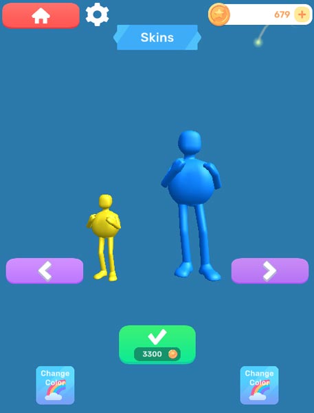 Các mẫu Skin nhân vật Stickman người que trong Shop cửa hàng