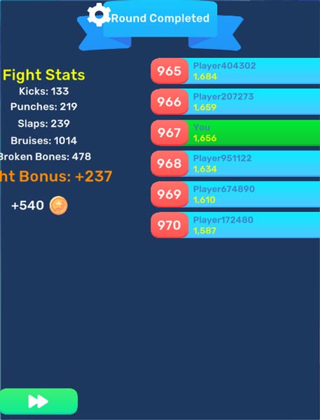 Hoàn thành cấp độ