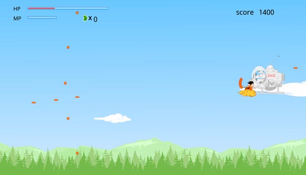 Di chuyển lại gần và dùng gậy thần để phá hủy máy bay chiến đấu