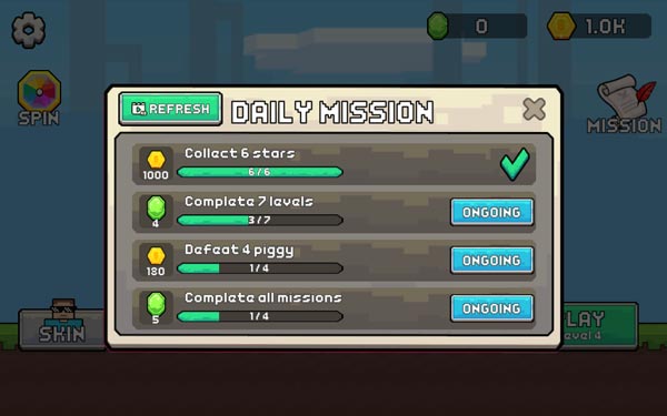 Nhiệm vụ hàng ngày cần thực hiện