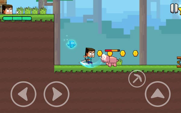 Điều khiển nhân vật di chuyển và tiêu diệt quái vật