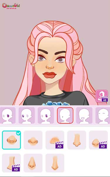 Chọn mũi cho avatar