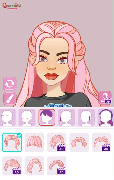 Chọn tóc cho avatar