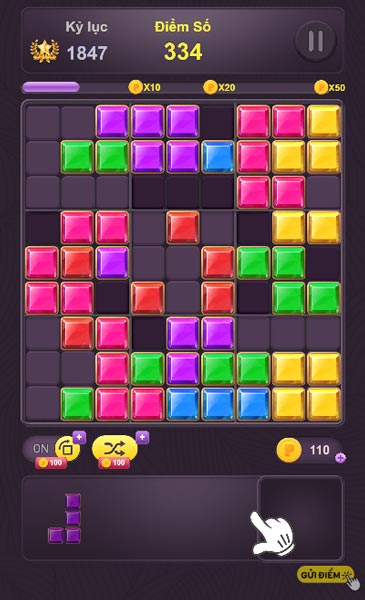 Phá hủy viên gạch thừa với giá 100 xu