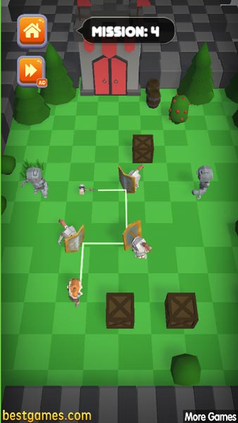 Ném búa nảy và khiên và bay về phía kẻ thù