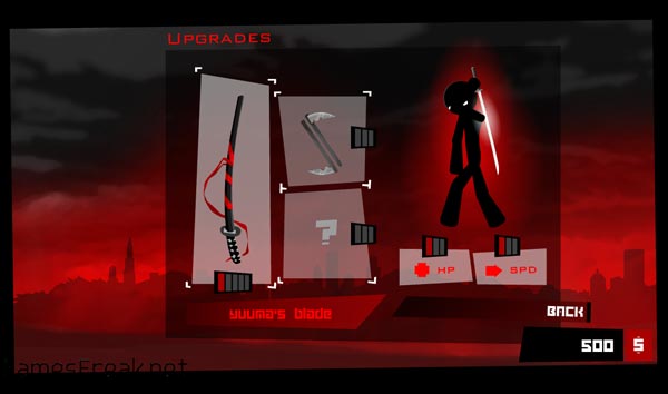 Nâng cấp sức mạnh cho nhân vật