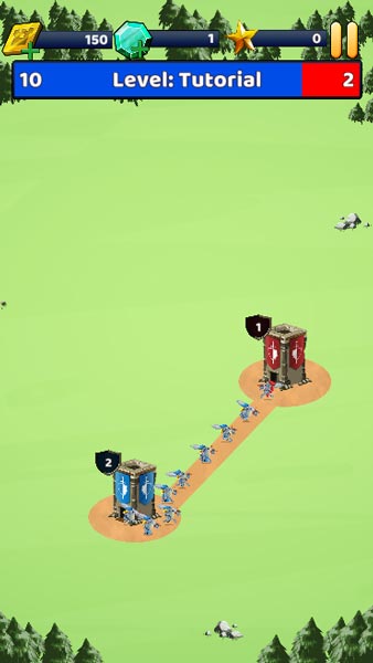 Cách điều lính cơ bản từ tháp của mình đến tháp của đối thủ