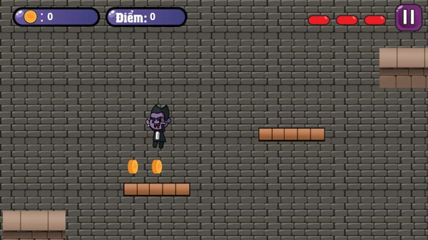 Điều khiển ma cà rồng Vampire thu thập đồng xu vàng