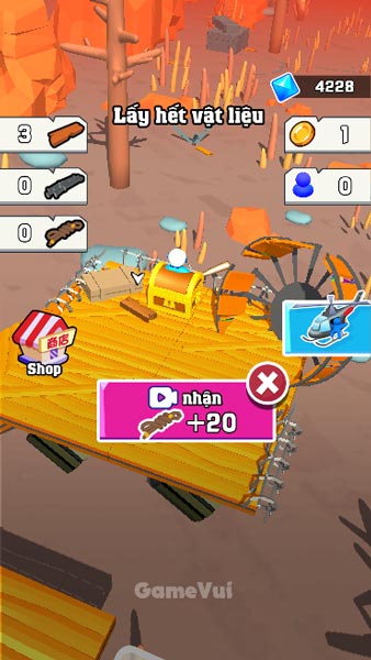 Thu thập tất cả nguyên liệu, vật liệu có thể sử dụng