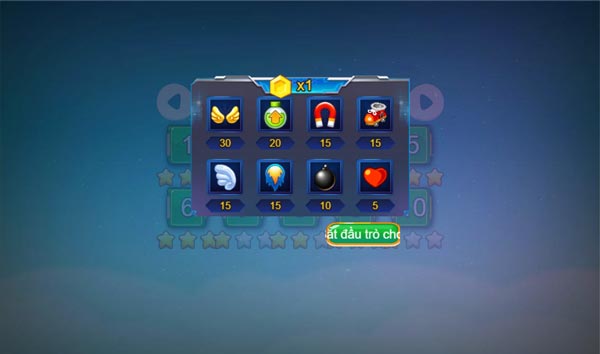 Các vật phẩm hỗ trợ có thể mua bằng xu vàng đầu trận