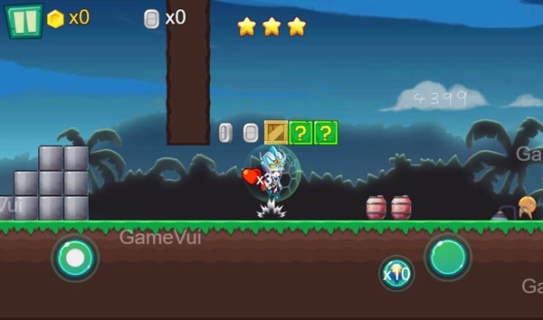 Nhảy và phá vỡ các hộp gỗ để nhận vật phẩm