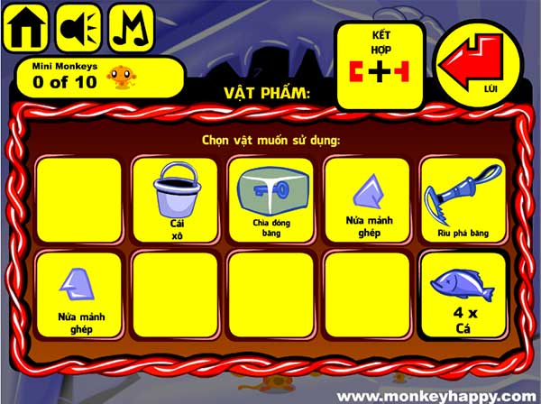 Các vật đã thu được