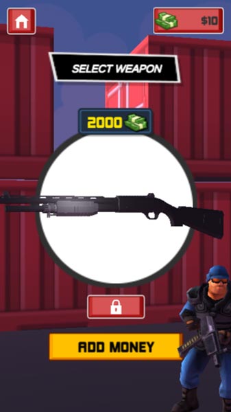 Các mẫu súng trong Shop cửa hàng