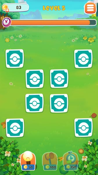 Các icon Pokemon sẽ xuất hiện trên màn hình
